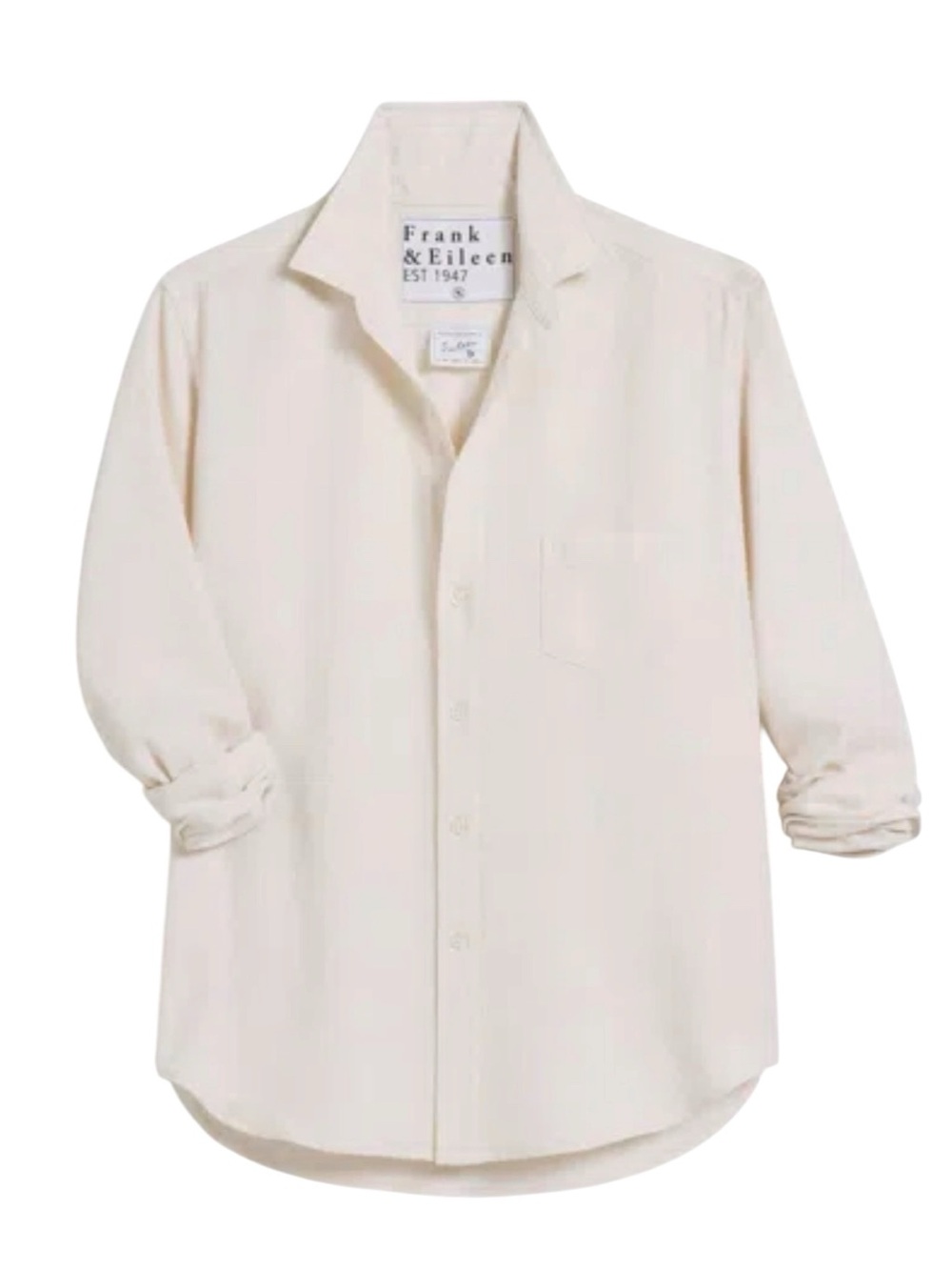 Frank & Eileen Eileen Relaxed Button-Up in Textured Glitter Women’s Size XS